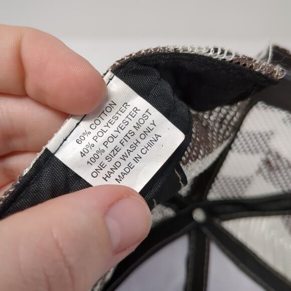 Beck's U.S Flag Snapback Trucker Hat Multi One Size Adjustable True Timber Camo - Picture 9 of 10